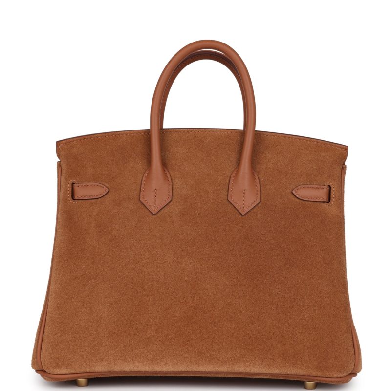 Hermes Birkin 25 Chamois Grizzly and Gold Swift Gold Hardware - Image 4