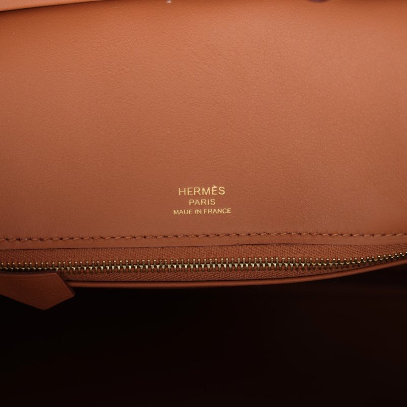 Hermes Birkin 25 Chamois Grizzly and Gold Swift Gold Hardware - Image 7