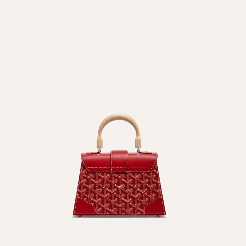 Goyard Saigon Structured Mini Bag Red - Image 3