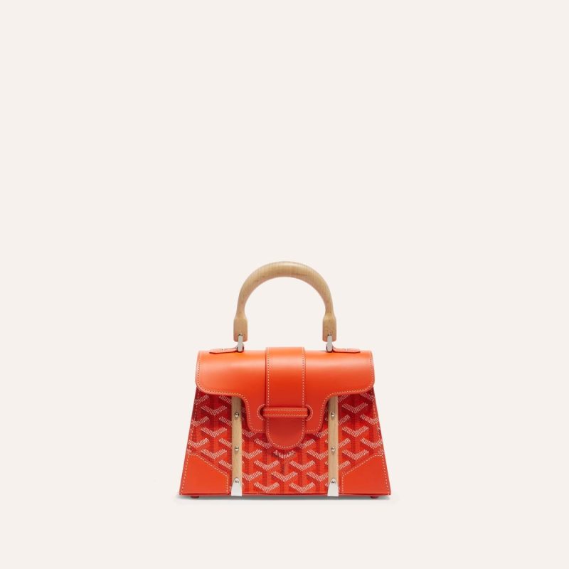 Goyard Saigon Structured Mini Bag Orange - Image 2