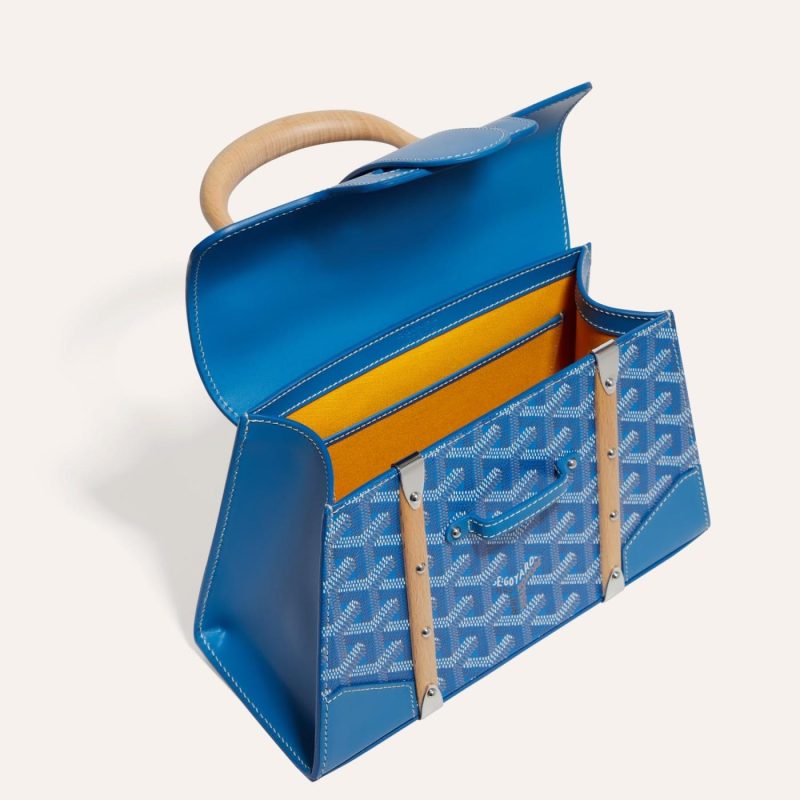Goyard Saigon Structured Mini Bag Sky Blue - Image 4