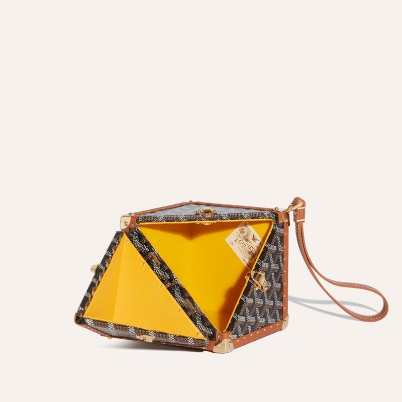 Goyard Dé Trunk Bag Black & Tan - Image 2