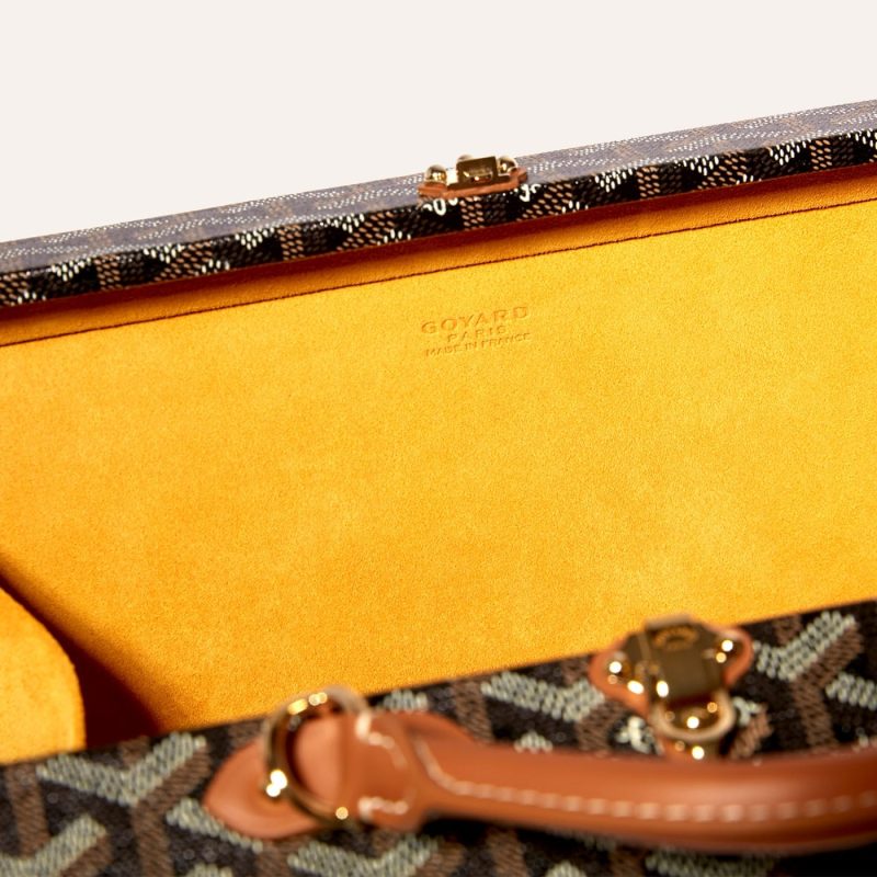 Goyard Grand H?tel Trunk Bag Black & Tan - Image 5