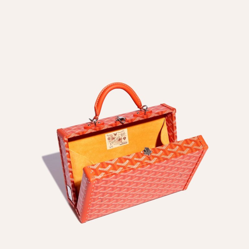 Goyard Grand H?tel Trunk Bag Orange - Image 4