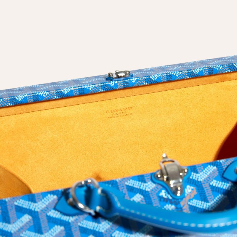 Goyard Grand H?tel Trunk Bag Sky Blue - Image 5