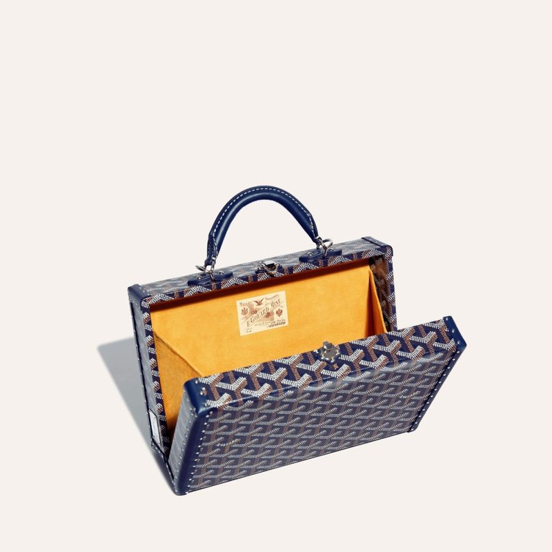 Goyard Grand H?tel Trunk Bag Navy Blue - Image 4