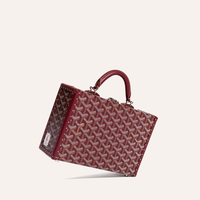 Goyard Grand H?tel Trunk Bag Burgundy - Image 3