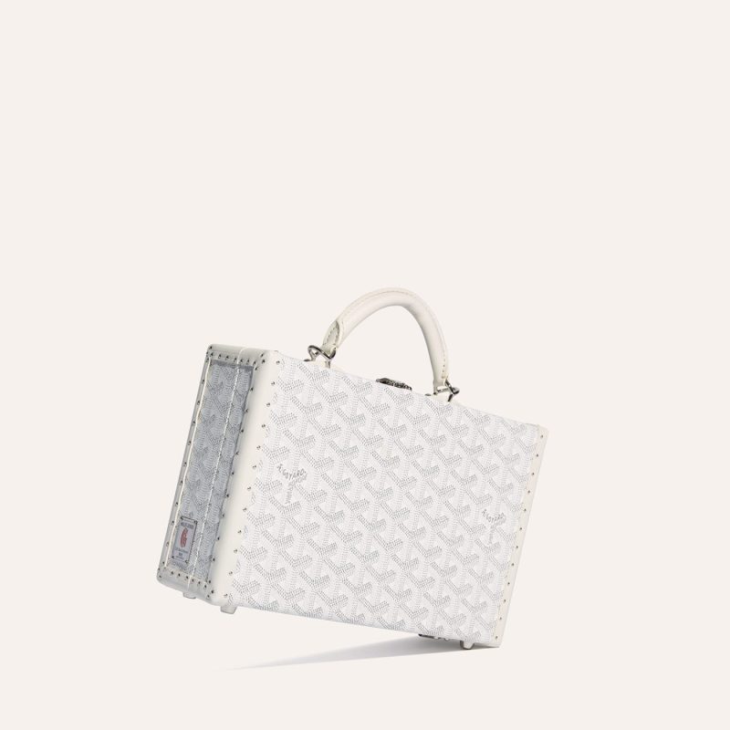 Goyard Grand H?tel Trunk Bag White - Image 3