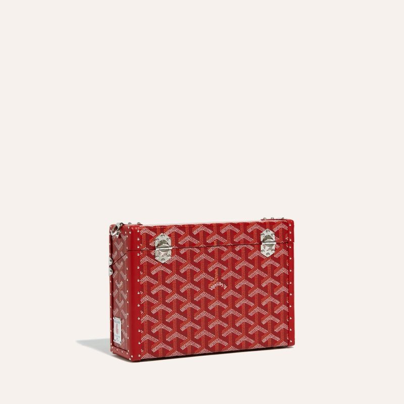 Goyard Cassette Trunk Bag Red - Image 3