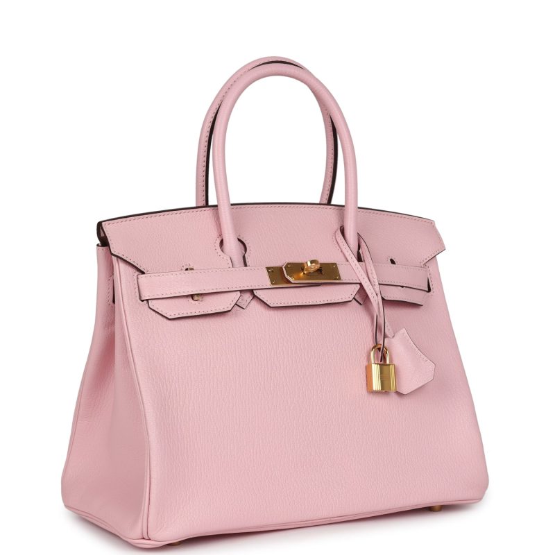 Hermes Birkin 30 Rose Sakura Chevre Mysore Gold Hardware - Image 2