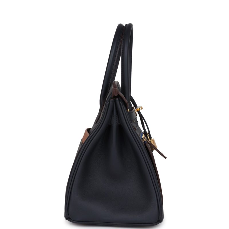Hermes Colormatic Birkin 30 Caban, Black and Chai Swift Gold Hardware - Image 3