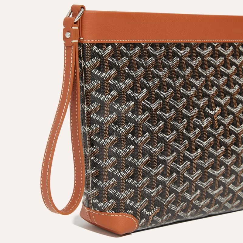 Goyard Conti Pouch Black & Tan - Image 4