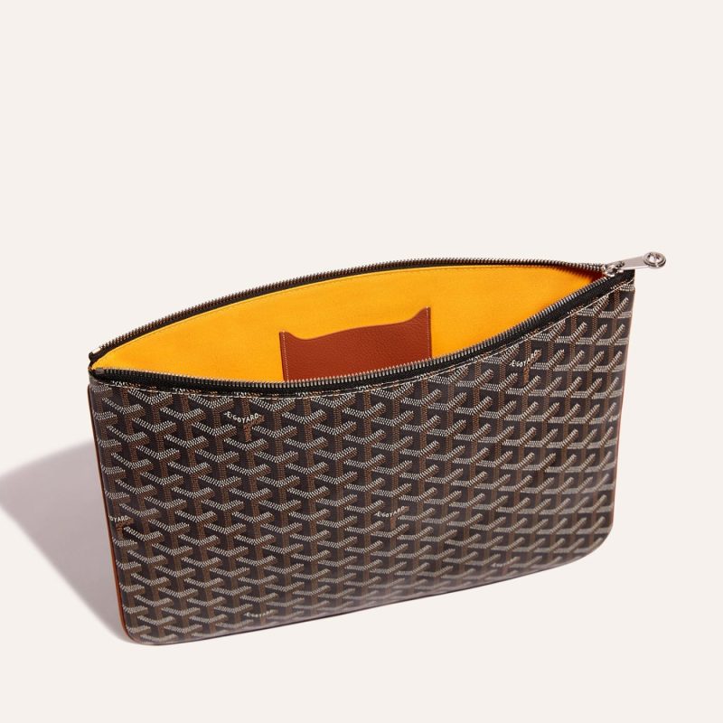 Goyard Senat MGM Pouch Black & Tan - Image 2