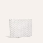 Goyard Senat MM Pouch White