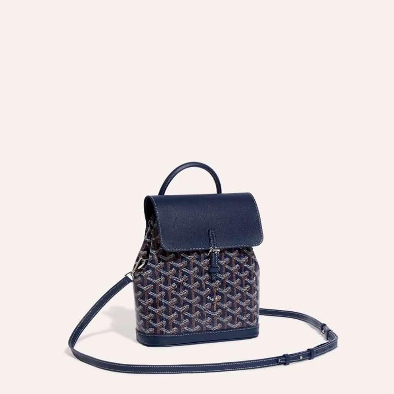 Goyard Alpin Mini Backpack Navy Blue - Image 4