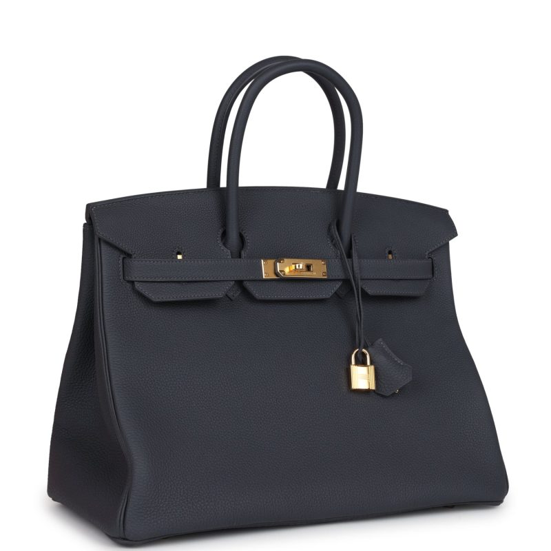 Hermes Birkin 35 Ardoise Togo Gold Hardware - Image 2