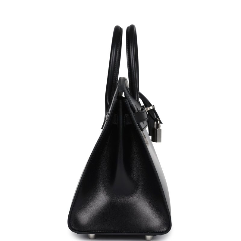 Hermes Birkin Sellier 25 Black Box Palladium Hardware - Image 3
