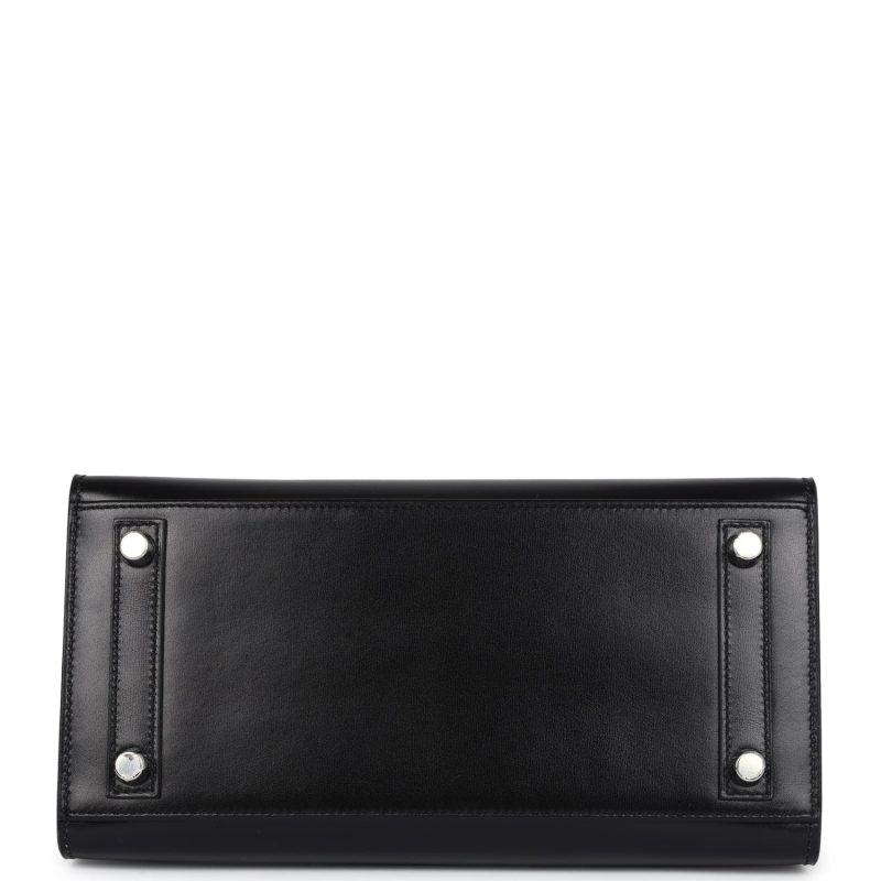 Hermes Birkin Sellier 25 Black Box Palladium Hardware - Image 5