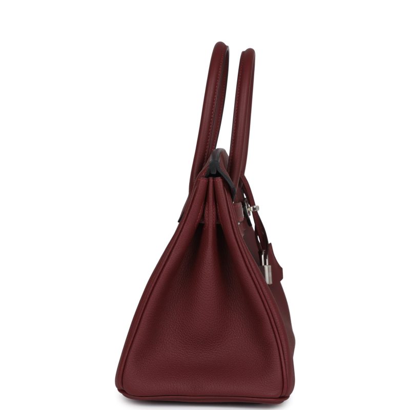 Hermes Birkin 30 Rouge H Togo Palladium Hardware - Image 3