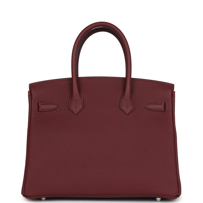 Hermes Birkin 30 Rouge H Togo Palladium Hardware - Image 4