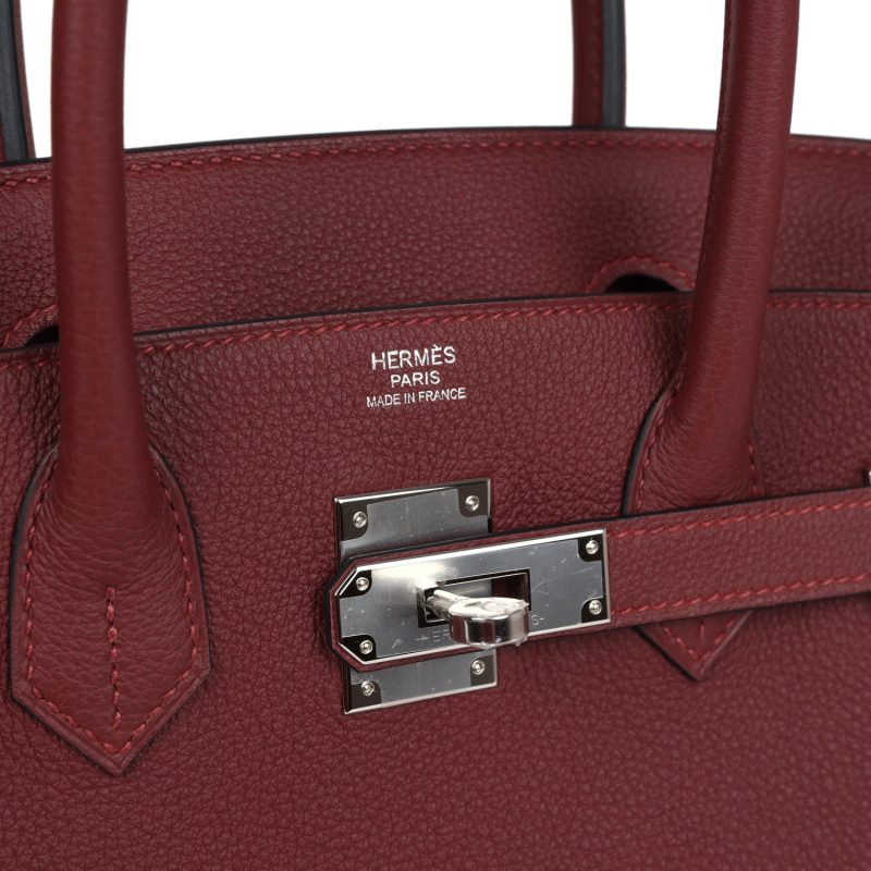 Hermes Birkin 30 Rouge H Togo Palladium Hardware - Image 6