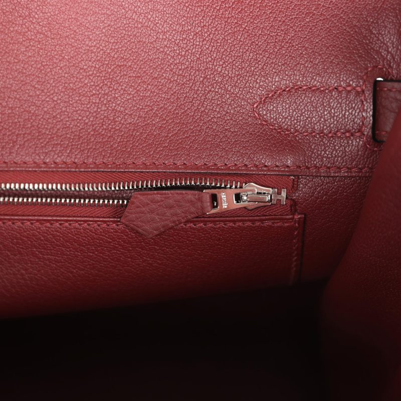 Hermes Birkin 30 Rouge H Togo Palladium Hardware - Image 8