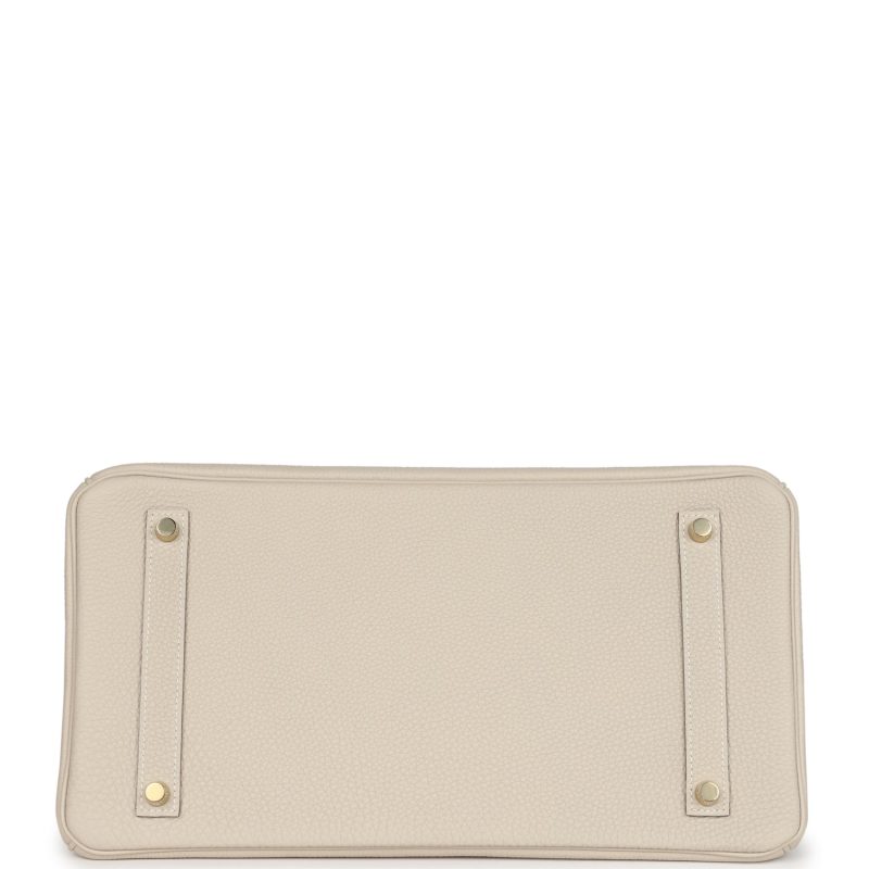 Hermes Birkin 35 Craie Togo Gold Hardware - Image 5