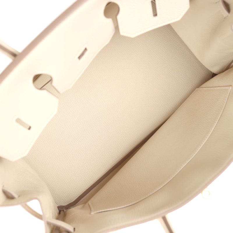 Hermes Birkin 35 Craie Togo Gold Hardware - Image 7