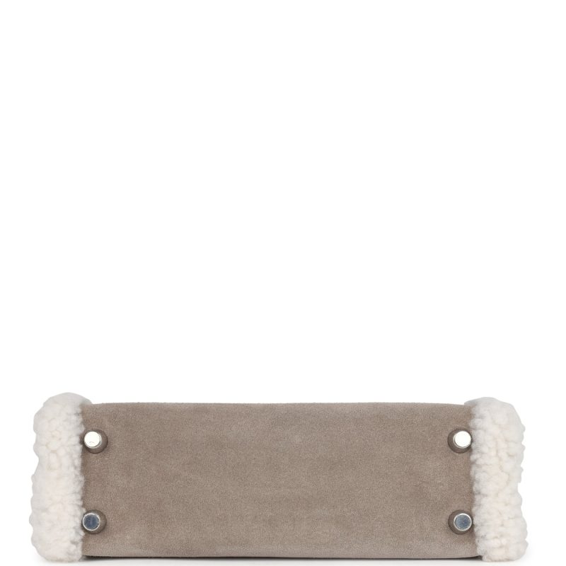 Hermes Teddy Kelly 20 Gris Caillou and Etoupe Swift Palladium Hardware - Image 5