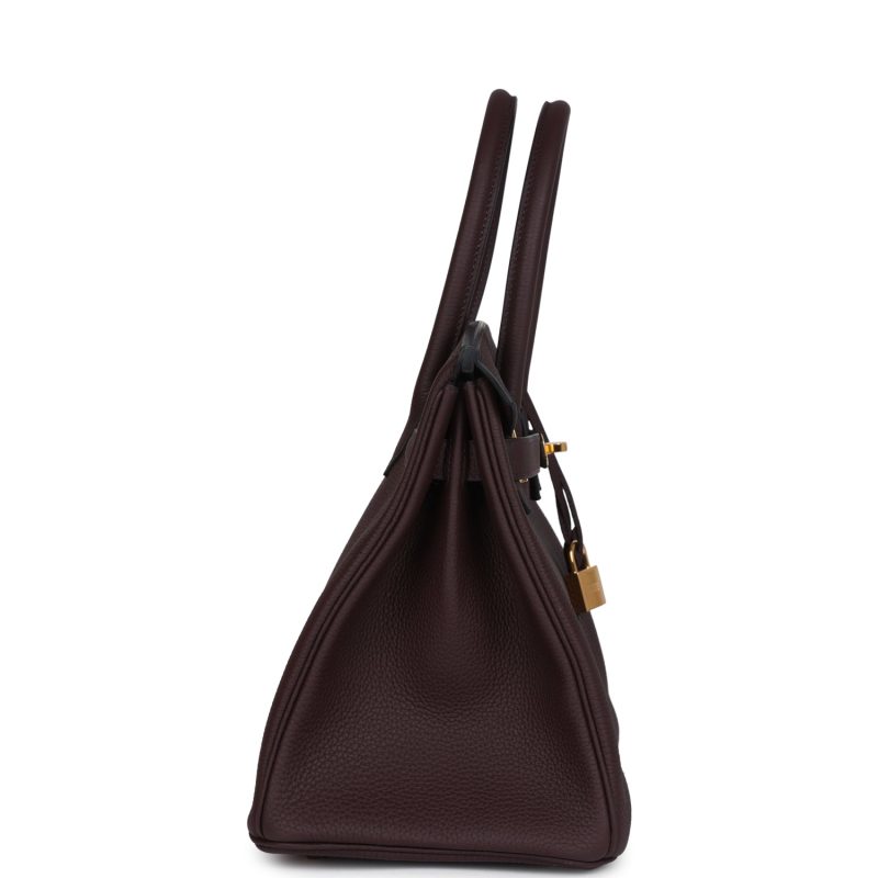 Hermes Birkin 30 Rouge Sellier Togo Gold Hardware - Image 3