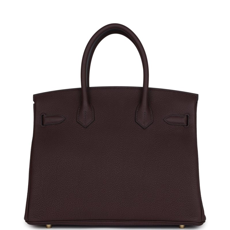 Hermes Birkin 30 Rouge Sellier Togo Gold Hardware - Image 4