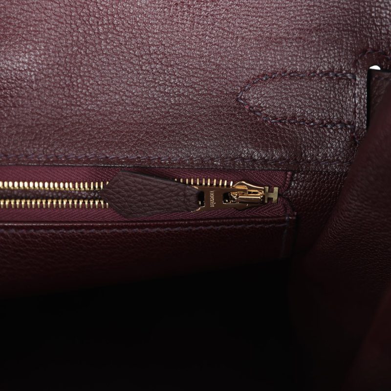 Hermes Birkin 30 Rouge Sellier Togo Gold Hardware - Image 8