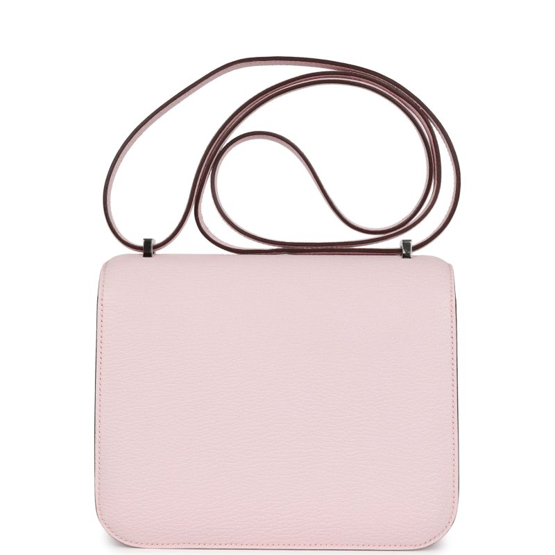 Hermes Constance 18 Rose Darling Chevre Mysore Palladium Hardware - Image 4