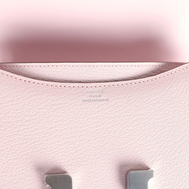 Hermes Constance 18 Rose Darling Chevre Mysore Palladium Hardware - Image 7