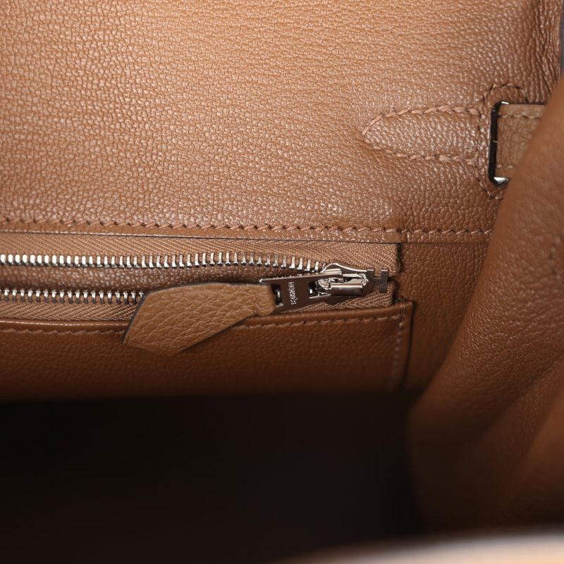 Hermes Birkin 25 Alezan Togo Palladium Hardware - Image 8