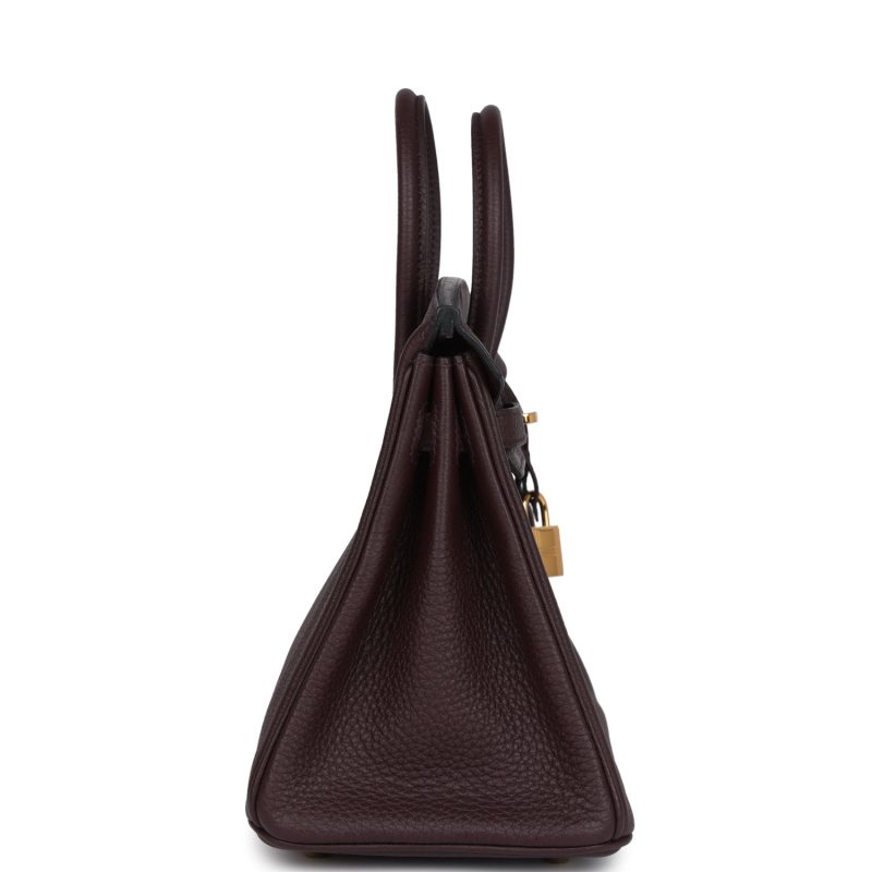 Hermes Birkin 25 Rouge Sellier Togo Gold Hardware - Image 3