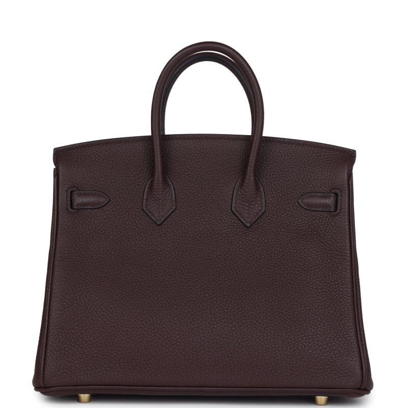Hermes Birkin 25 Rouge Sellier Togo Gold Hardware - Image 4