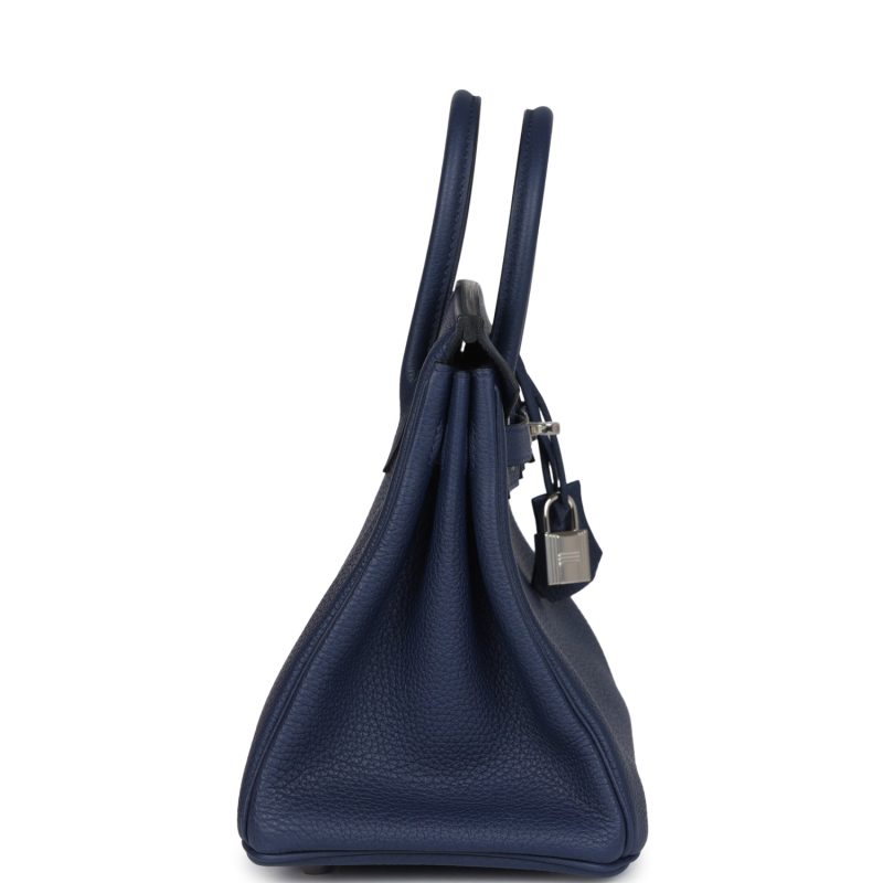 Hermes Birkin 25 Bleu Saphir Togo Palladium Hardware - Image 3