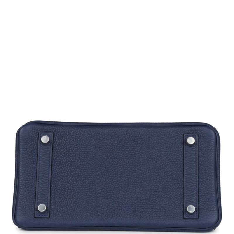 Hermes Birkin 25 Bleu Saphir Togo Palladium Hardware - Image 5