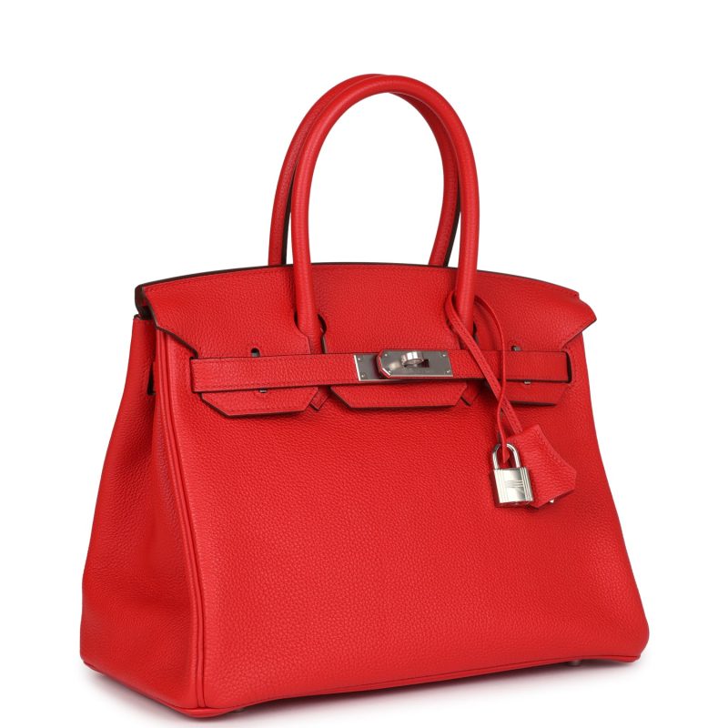 Hermes Birkin 30 Rouge de Coeur Togo Palladium Hardware - Image 2