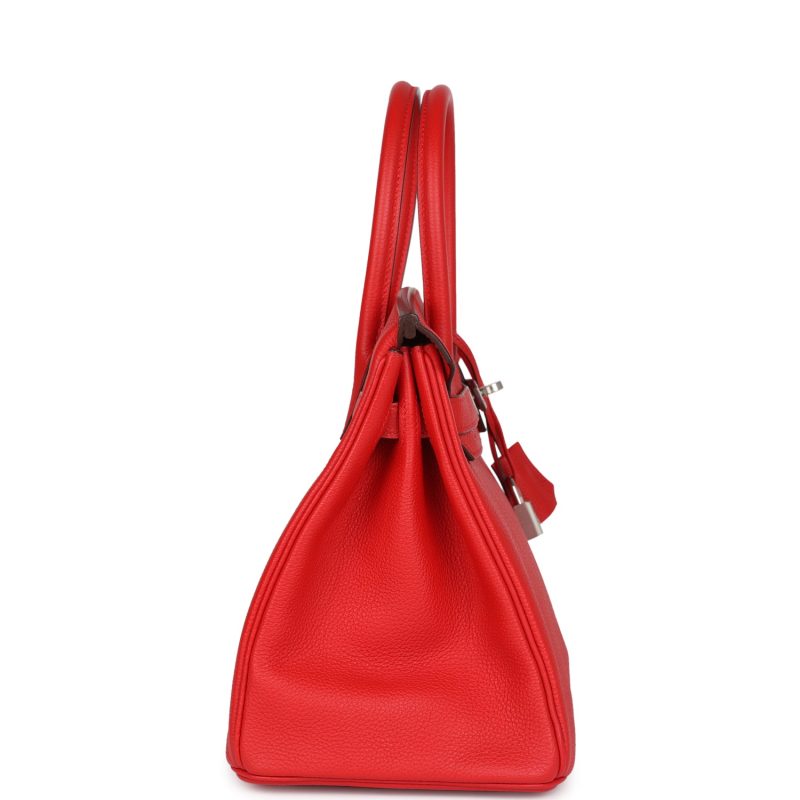 Hermes Birkin 30 Rouge de Coeur Togo Palladium Hardware - Image 3