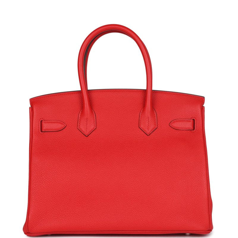 Hermes Birkin 30 Rouge de Coeur Togo Palladium Hardware - Image 4