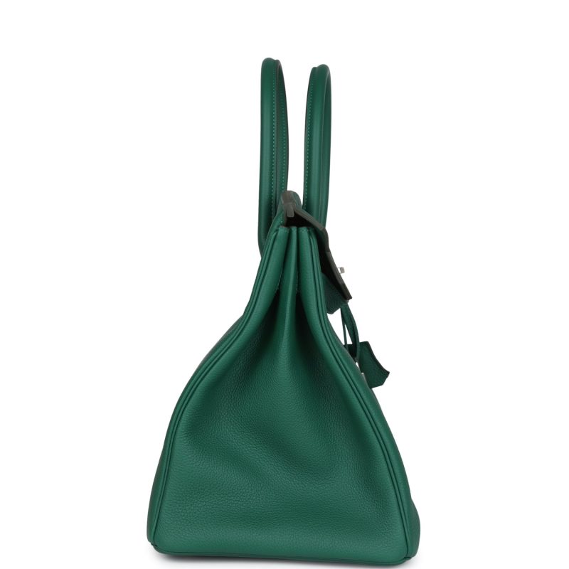 Hermes Birkin 35 Vert Moyen Togo Palladium Hardware - Image 3