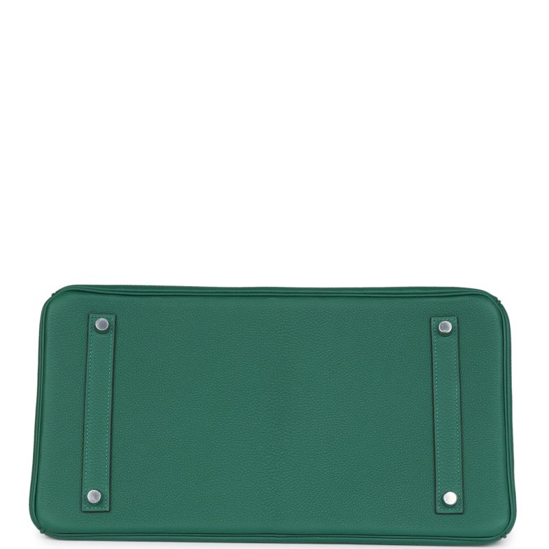 Hermes Birkin 35 Vert Moyen Togo Palladium Hardware - Image 5