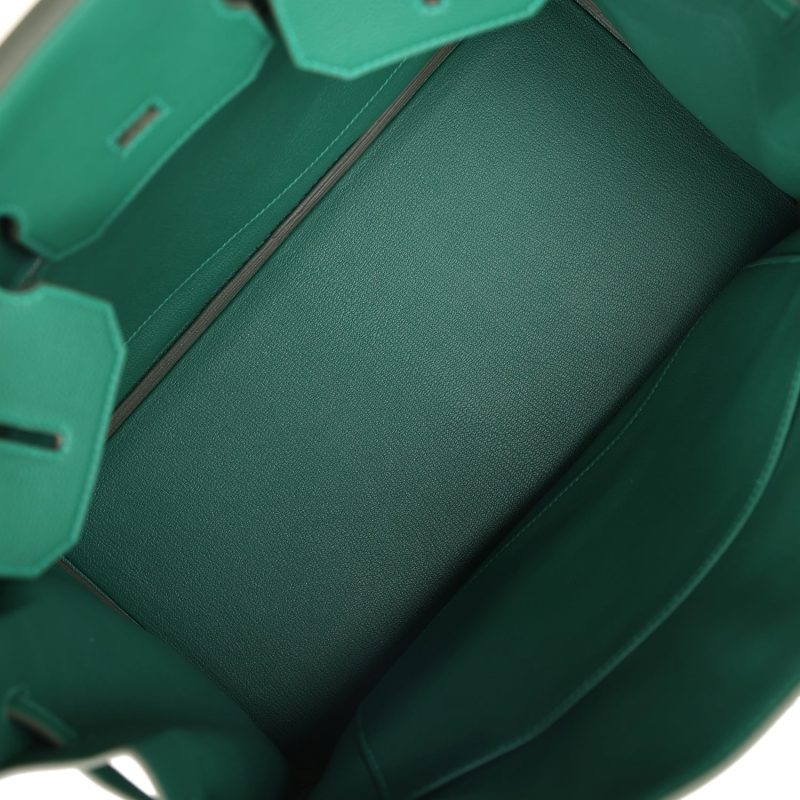Hermes Birkin 35 Vert Moyen Togo Palladium Hardware - Image 7