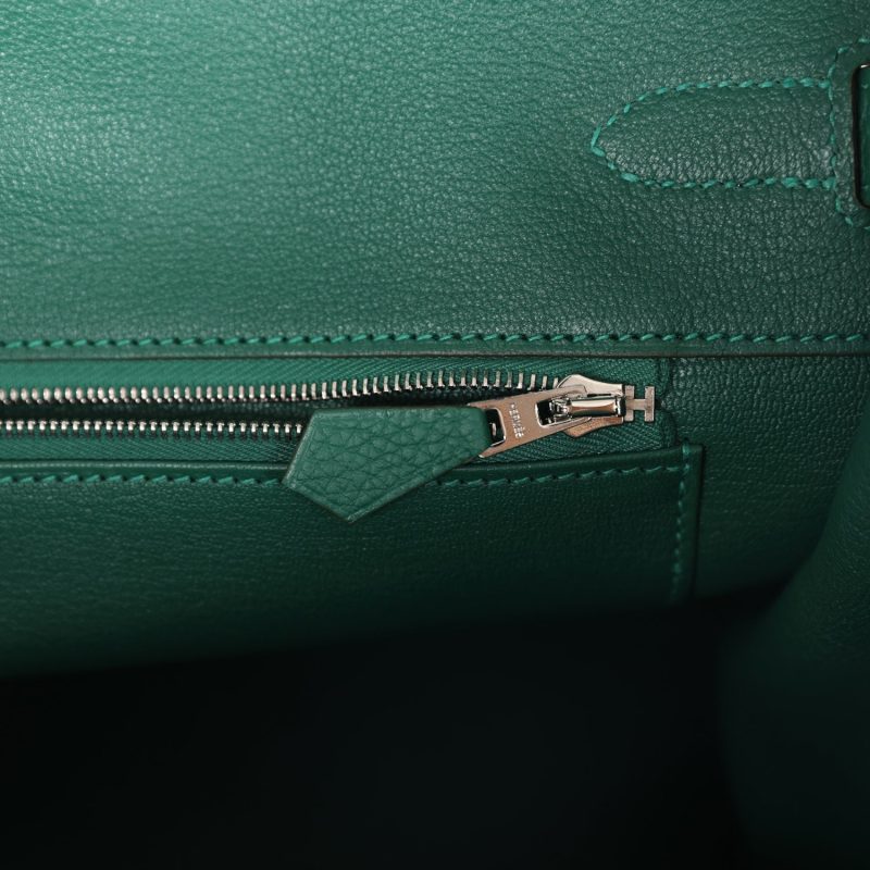 Hermes Birkin 35 Vert Moyen Togo Palladium Hardware - Image 8