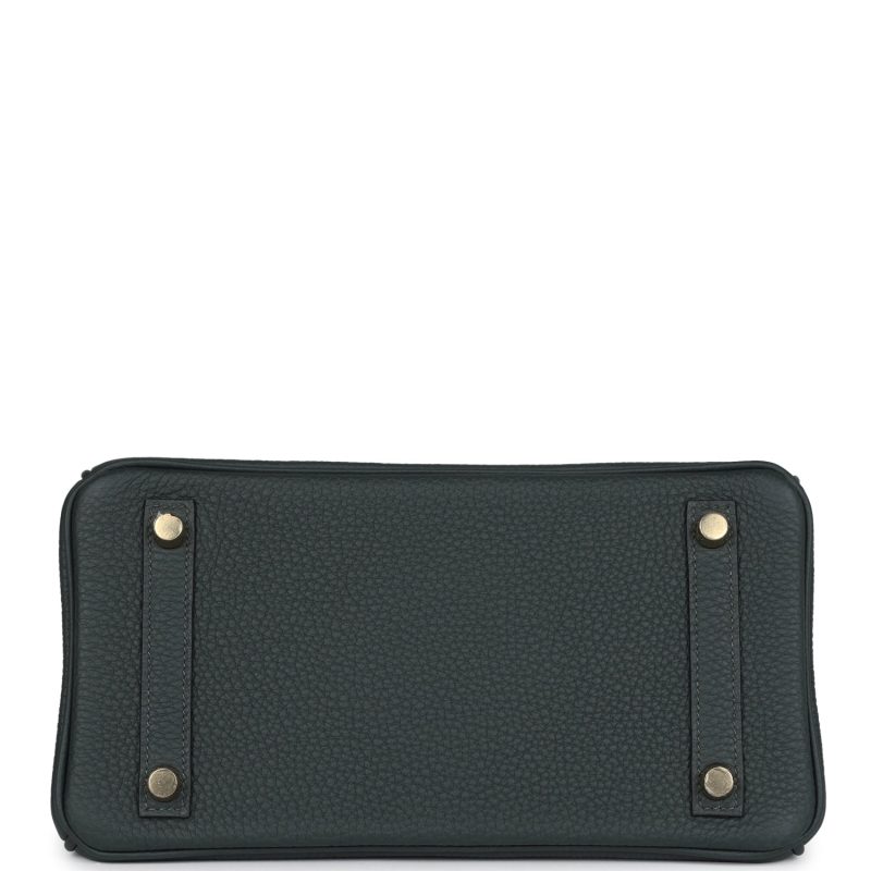 Hermes Birkin 25 Vert Fonce Togo Gold Hardware - Image 5
