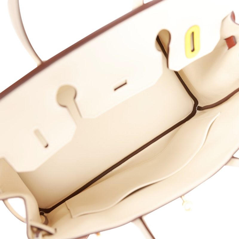 Hermes Colormatic Birkin 30 Nata, Chai and Cuivre Swift Gold Hardware - Image 7