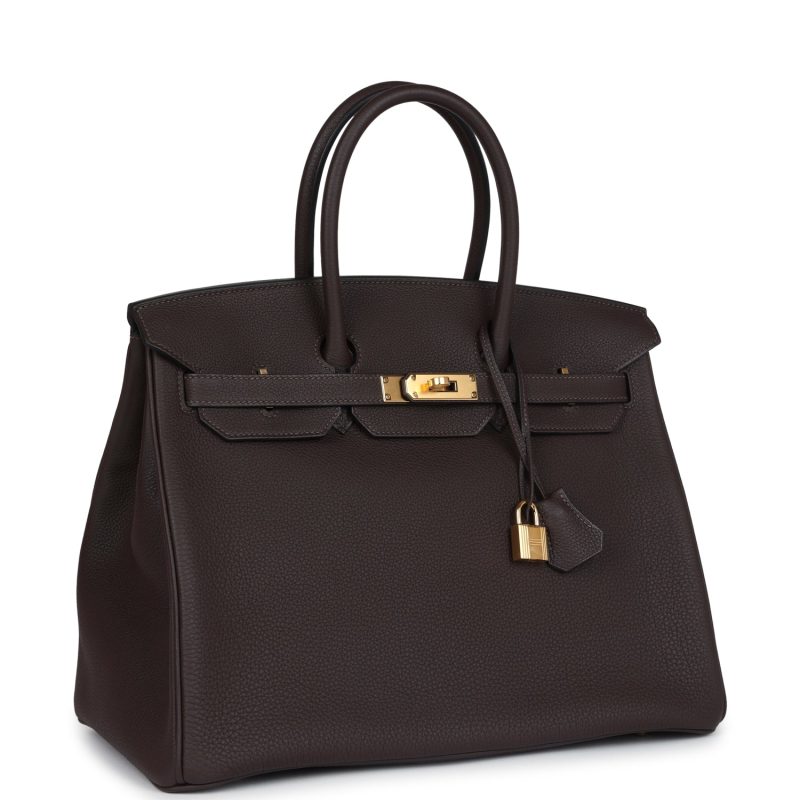 Hermes Birkin 35 Ecorce Togo Gold Hardware - Image 2