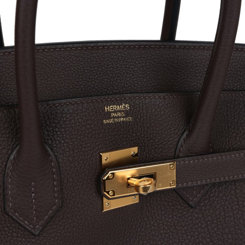 Hermes Birkin 35 Ecorce Togo Gold Hardware - Image 6